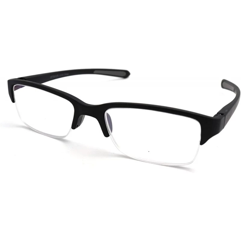 Semi-rimless Full-Rimless Flexie Reading double injection color Glasses NEW FULL-RIM - C318CAZGHUI $24.78