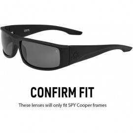 Sport Polarized Replacement Lenses for Spy Cooper Sunglasses - Multiple Options - Ice Mirror - CC120YTIJCJ $38.97