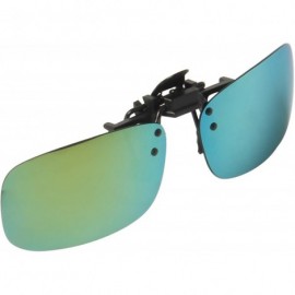 Sport Polarized Men Women Outdoor Sport Clip on Flip up Driving Sunglasses - Green Lsp101 - CU11MNV6R4J $13.85