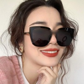 Square Cateye Designer Sunglasses Women 2019 Retro Square Glasses Women/Men Luxury Oculos De Sol - Gray Gray - CK199CDUDTH $2...