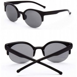 Oversized Vintage Sun Glasses For Men Sunglasses Women Original Brand Designer Women Gray - Gray - CW18YZWMKOA $11.25