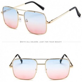 Oval Women Men Vintage Retro Glasses Unisex Fashion Oversize Frame Sunglasses Eyewear - D - CS193XI6Q4M $7.23