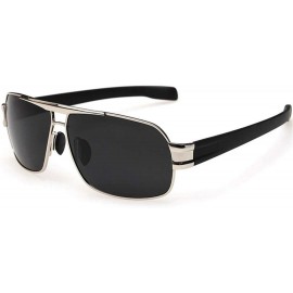 Semi-rimless Polarized Sunglasses Men Sun Glasses for Male Classic Driving Sunglasses - RS0125 C2 - C5194OKR3YH $29.74