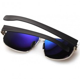 Semi-rimless Polarized Sunglasses Men Sun Glasses for Male Classic Driving Sunglasses - RS0125 C2 - C5194OKR3YH $29.74