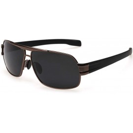 Semi-rimless Polarized Sunglasses Men Sun Glasses for Male Classic Driving Sunglasses - RS0125 C2 - C5194OKR3YH $29.74