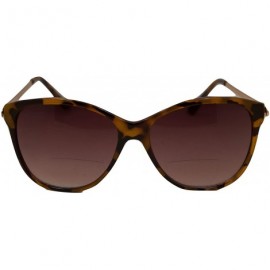 Oversized Posh Stylish Bifocal Sunglasses for Women - Tortoise - CV1842LCLOI $17.47