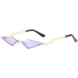 Cat Eye Fashion Irregular Design Sunglasses Vintage - Purple - CJ196IC8W48 $12.45