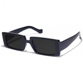 Rectangular Womens Black Rectangular Sunglasses - CP199SLS6ET $13.34