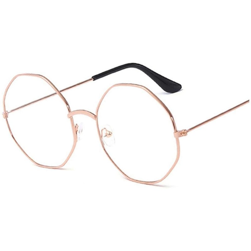 Retro Metal Frame Clear Lens Glasses Nerd Geek Eyewear Eyeglasses