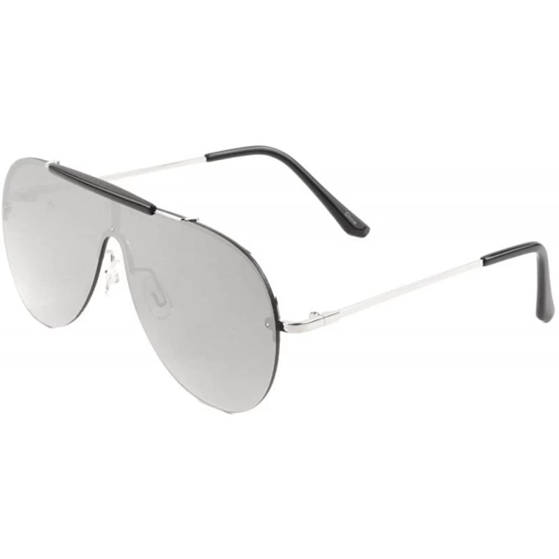 Modern Brow Bar Slim Temple Metal Frame Gradient Colored Lens Aviator -  sunglass.la