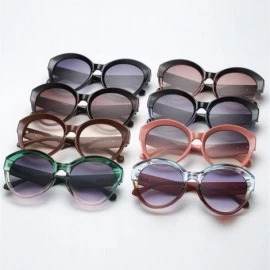 Round Classic Women Sunglasses Oprah Style Thick Round Frame UV400 - G - CI18T465455 $9.26