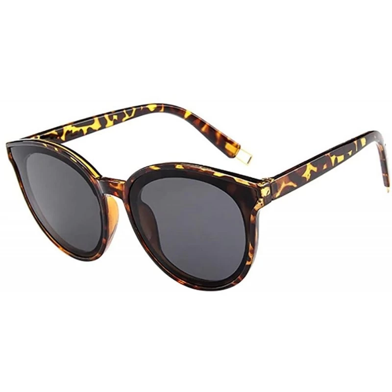 Round Mens Womens Retro Big Frame Vintage Rapper Sunglasses Eyewears - H - CV18TS3W9S6 $9.88