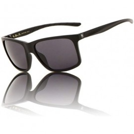 Square Color Fade Frosted Plastic Classic Square Frame Sports Sunglasses - Black - CE199IIY6NE $14.80