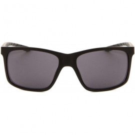 Square Color Fade Frosted Plastic Classic Square Frame Sports Sunglasses - Black - CE199IIY6NE $14.80