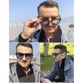 Round Vintage Johnny Depp Round Sunglasses Tint Lens Nerd Colorful Eyewear See Through Film Tony stark Glasses - 1 - C218AK68...