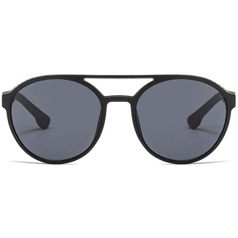 Sport Street Fashion Cat Eye Shade Sunglasses Integrated Stripe Vintage Glasses - Gray - CV18TH35GXQ $8.87