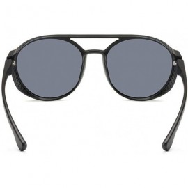 Sport Street Fashion Cat Eye Shade Sunglasses Integrated Stripe Vintage Glasses - Gray - CV18TH35GXQ $8.87