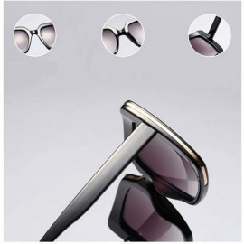 Oversized Oversized Square Sunglasses Women Fashion Sun Glasses Women Gift - Burgundy - CT18O3Q42GD $12.74