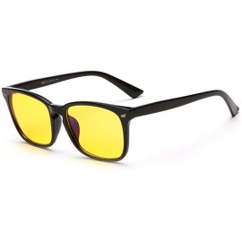 Oversized Unisex Retro Radiation Protection Anti-Blue Light Night Vision Driving Working Glasses - C1 - C012O1QHLQX $17.48