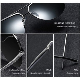 Oval Polarized Sunglasses Glasses TCA 100% UV400 Protection for Women men - Black - CQ18XXXSS5W $13.47