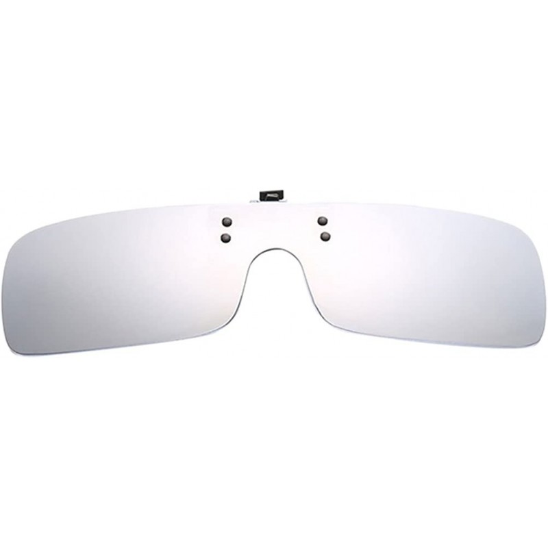 Sport Outdoor Sports Mens Nose Clip Eyewear Cycling Driving Sunglasses Polarized - Silver - CX1808MT04D $10.26