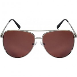 Oversized Oversized Aviator Frames with Polarized Driving Lens 21062S-PDF - Silver - CS12I8XLAOL $8.78