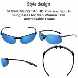 Sport Rimless Sports Sunglasses for men women Running Driving Fishing Tr90 Superlight Frame JE027 - C118O8ETQDY $40.43