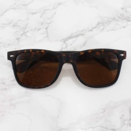 Square Classic Square Frame Sunglasses - Tortoise - CL196RN09IM $14.30