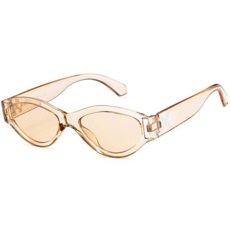 Aviator Cat Eye Sunglasses Women Fashion Brand Designer Rectangle Sun Glasses Ladies C1 - C4 - C518Y3OMR8T $11.20