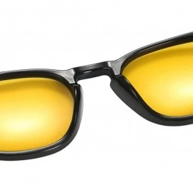 Oversized Men's Driving Polarized Sunglasses Metal Frame Ultra Light - Yellow - CY1938M5922 $13.88