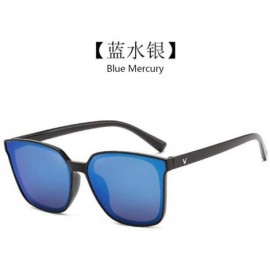 Sport UV Protection Glasses Male Sunglasses Female Sunglasses Big face Toad Eyes (Blue Mercury) - Blue Mercury - CF190HAXTXY ...