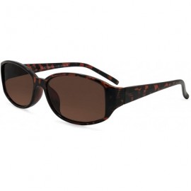 Round Stylish Full Reader Sunglasses - Tortoise - CG11DXLOJOD $17.76