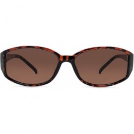 Round Stylish Full Reader Sunglasses - Tortoise - CG11DXLOJOD $17.76