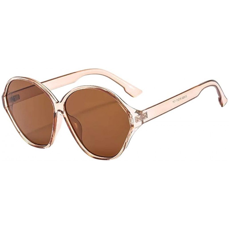 Aviator Men Women Square Sunglasses Retro Sunglasses Fashion Sunglass Semi-Rimless Frame Driving Sun glasses Sunglasses - CM1...