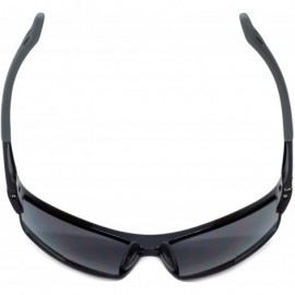 Rimless 472BF Polarized Bi-Focal Sport Reading Sunglasses in Black or Tortoise - Black / Grey Lens - CF110I51SS7 $40.63