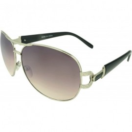 Shield Berling Shield Fashion Retro Sunglasses Shades - Silver-black - CZ11JRVUU41 $11.68