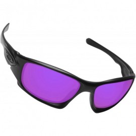 Sport 100% Precise-Fit Replacement Sunglass Lenses Ten X OO9128 - Polarized Deep Purple Mirror - CL18CK78YCW $19.51