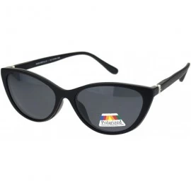 Oversized Cateye Magnetic Clip On Polarized Sunglasses On Bifocal Reading Glasses - Black - CP18KA7M254 $14.99