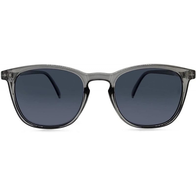 Square Phoenix Square Full Reader Sunglasses - Grey - CF18W50TUDH $22.75