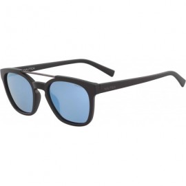 Rectangular Men's N3638sp Rectangular Sunglasses - Matte Black/Blue Polarized - CE18Q72C70R $40.90