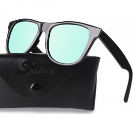 Goggle Polarized Sunglasses for Men Retro Classic Square Frame Shades SR003 - CE18TR7TMUT $17.10