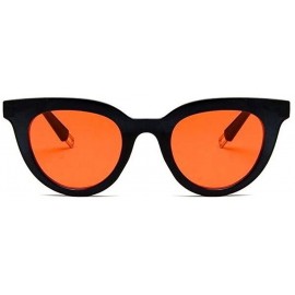 Cat Eye Cat Eye Sunglasses Women Lady Sun Glasses For Female Vintage Shades Eyewear - Black Red - CB198XSL402 $7.81