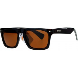 Rectangular Be One Polarized Sunglasses Unisex Classic Square Rectangular Fashion - Brown (Brown) - CB188KML0CQ $13.27