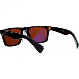 Rectangular Be One Polarized Sunglasses Unisex Classic Square Rectangular Fashion - Brown (Brown) - CB188KML0CQ $13.27