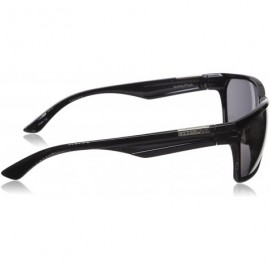 Square Cutout Polarized Sunglasses - Black - CJ11IF8MWRP $32.97