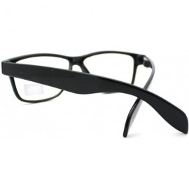 Wayfarer Classic Narrow Horn Rim Clear Lens Fashion Eye Glasses - C311YJZ1GXJ $10.83