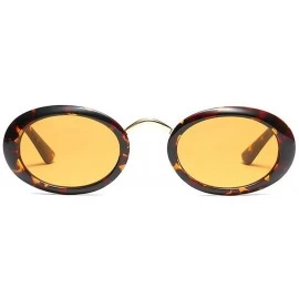 Oval Eyewear Oval Retro Vintage Sunglasses Clout Goggles Fashion Shades - C2 - C11807DH2AK $12.12