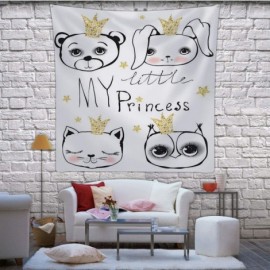 Goggle My Little Princesses Illustration Child-Wall Hanging Tapestry Girls for Decor 39.3X39.3Inch - Color 18 - CR1992K6I2I $...