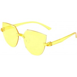 Rimless Fashion Heart Rimless Sunglasses - Z-3 - C21908SRH3H $8.69