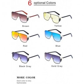 Oversized MINCLOversize One Piece Square Sunglasses For Women 2019 Luxury Brand Sun Glasses Men Half Frame Chic Eyewear Hot -...